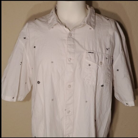Vans XXL white button up shirt - Picture 2 of 10